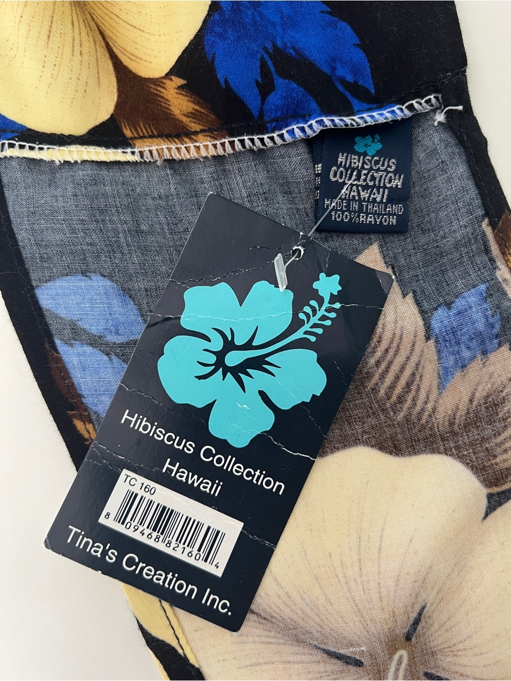 Hibiscus Collection Hawaii Floral Halter Top NWT Tropical Rayon - Picture 4 of 10